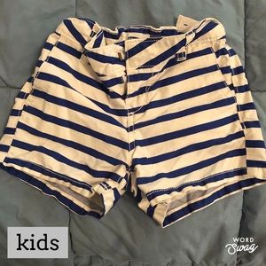 Little girls striped shorts